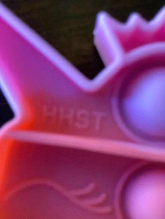 Rainbow Silicone Pop-It Fidget Toy - Picture 3 of 3